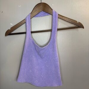 Wild Fable Purple Ribbed Tank Top